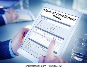 Medical Enrollment Form Document Medicare Concept