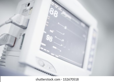 Medical equipment, cardiac monitor - Powered by Shutterstock