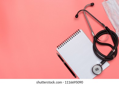 Medical Equipment On Pink Pastel Background Stock Photo 1116695090 Medical Equipment On Pink Pastel Background Stock Photo 1116695090
