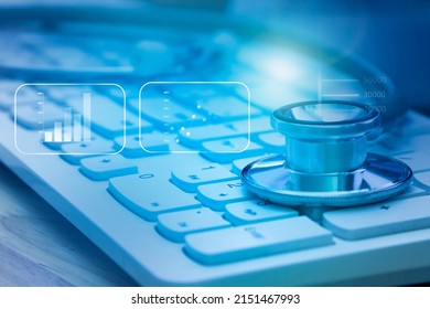 Medical Examination And Healthcare Business Concept, Big Data For Health Analytics, Health Insurance Marketing Strategy