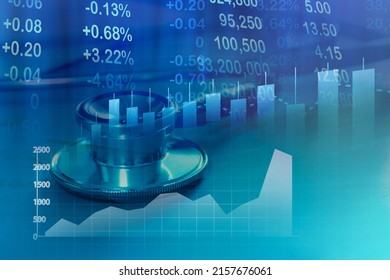 Medical Examination And Healthcare Business Graph , Health Insurance, Health Check Concept 