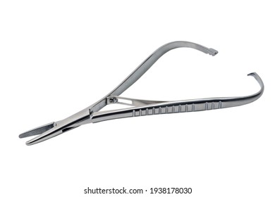 Medical Forceps Surgical Clamping Instrument Isolated Stock Photo ...