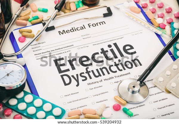 Medical Form On Table Diagnosis Erectile Stock Photo (Edit Now) 539204932