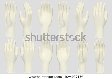 Medical gloves healthcare Gloves, Surgical Sterilized clean,with clipping path