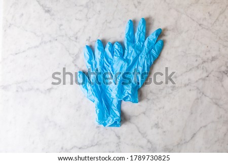 medical gloves on a light background