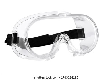 medical goggles, surgical goggles, plastic goggles, in white background  - Shutterstock ID 1783024295