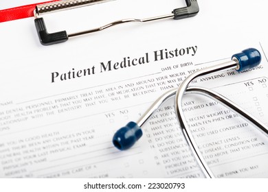 Medical History With Stethoscope 