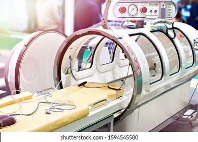 Medical hyperbaric single pressure chamber - Shutterstock ID 1594545580