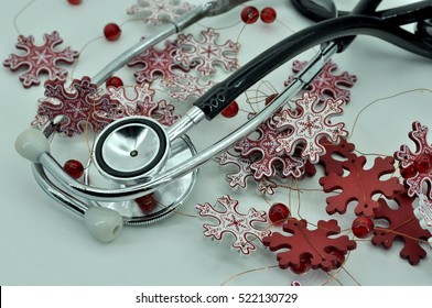 Medical Instruments And Christmas Card