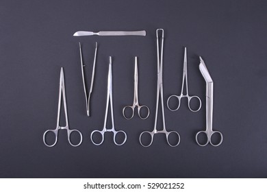 Medical Instruments In A Steel Tray