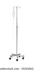 Medical IV Poles Stand Isolated. - Shutterstock ID 1924106171
