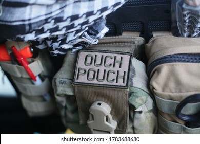 A Medical Kit And Funny Patch.