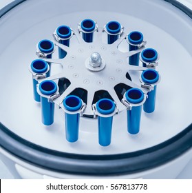 Medical Laboratory Centrifuge. Light Background