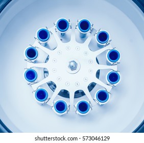 Medical Laboratory Centrifuge. Light Background