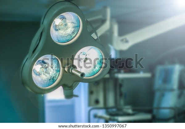 Medical Lamps Hospital Operating Room Surgical Stock Photo