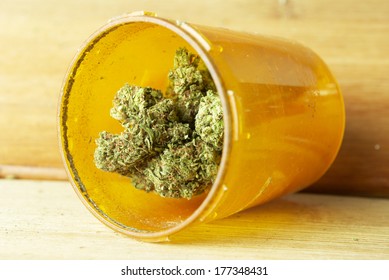 Medical Marijuana and Cannabis Bud. 