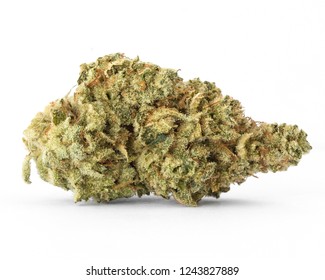 Medical Marijuana Flower Close Up. Cannabis Bud Photography For Dispensary Menu. Medical Marijuana Strain. Weed Bud, Weed Flower.