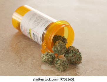 Medical Marijuana In Prescription Bottle