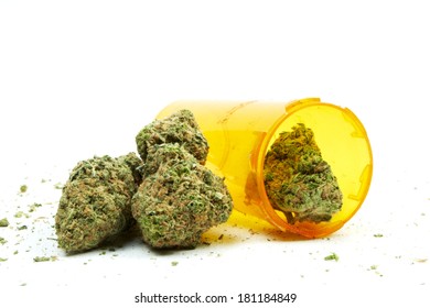 Medical Marijuana, White Background, Prescription