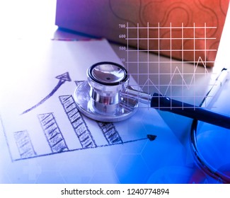 Medical Marketing And Health Care Business Analysis Report. Medical Marketing Concept