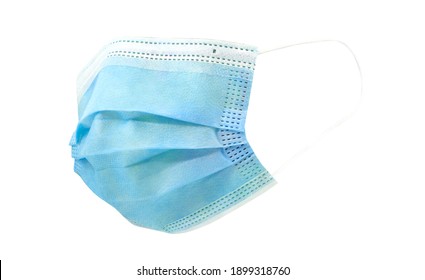 Medical mask, protect corona virus isolated on a white background with clipping path. Full depth of field.