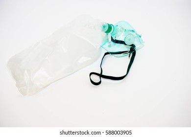 Medical Oxygen Face Mask Isolated On White Background