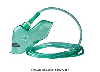 Medical Oxygen Mask On A White Background