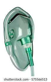 Medical Oxygen Mask On A White Background