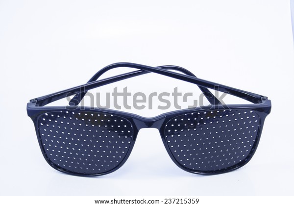 perforated glasses for vision correction