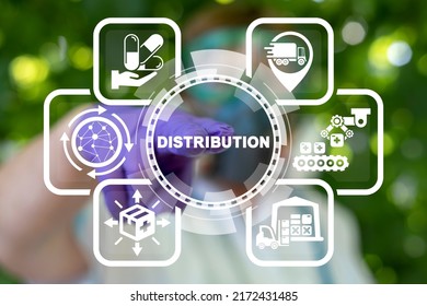 Medical Or Pharmaceutical Concept Of Distribution, Delivery, Supply Chain, Logistics And Procurement Management.