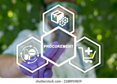 Medical And Pharmacy Concept Of Procurement Management. Medicine Procuring Goods, Pills, Medicines, Medications.