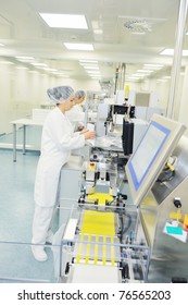 Medical Pills Industry  Factory And Production Indoor