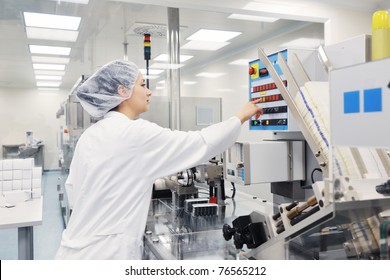 Medical Pills Industry  Factory And Production Indoor