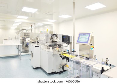 medical pills industry  factory and production indoor