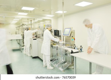 Medical Pills Industry  Factory And Production Indoor