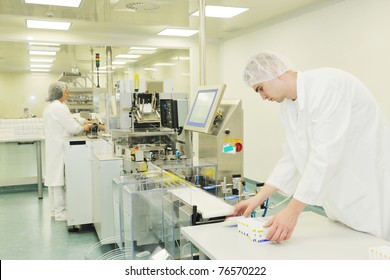 Medical Pills Industry  Factory And Production Indoor