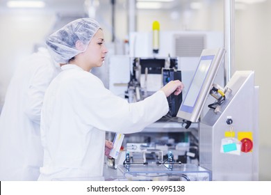 Medical Pills Industry  Factory And Production Indoor