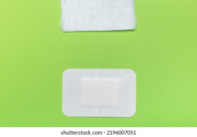 medical plaster and medical bandage for injuries - Shutterstock ID 2196007051