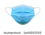 Medical protective mask on white background, Prevent Coronavirus, protection factor for wuhan virus, With clipping path