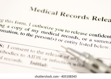 Medical record release form