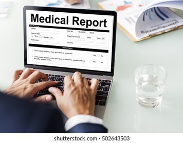 Medical Report Record Form History Patient Stock Photo 502643503 ...