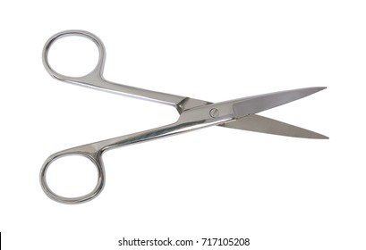 Medical Shears Isolated On White Background