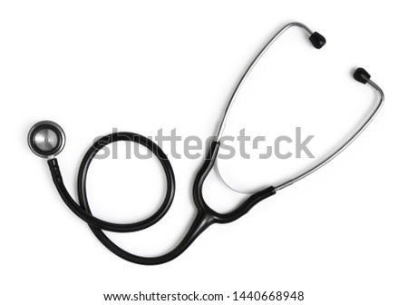 medical stethoscope isolated on white background