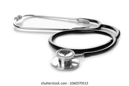 Medical stethoscope on white background. Health care concept - Shutterstock ID 1060370513