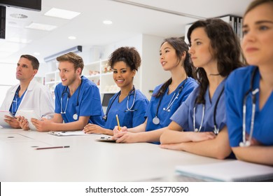 Medical Student Smiling At The Camera During Class At The University