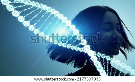 Medical technology concept. DNA. Gene therapy.