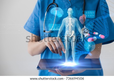 Medical technology concept. Electronic medical record.