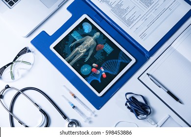medical technology concept, regenerative medicine, 3D rendering