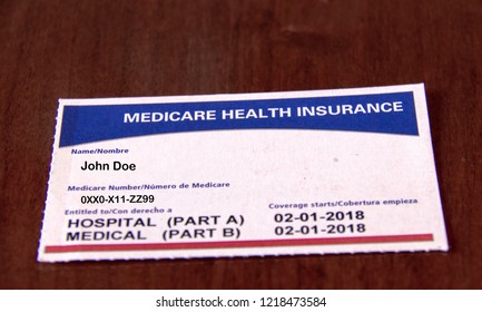 Medicare Card for a Fictitious John Doe - Shutterstock ID 1218473584