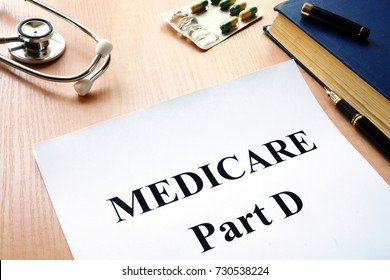 Medicare Part D On A Table.